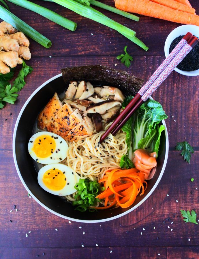 Easy Clean Eating Chicken Shoyu Ramen (For Two)