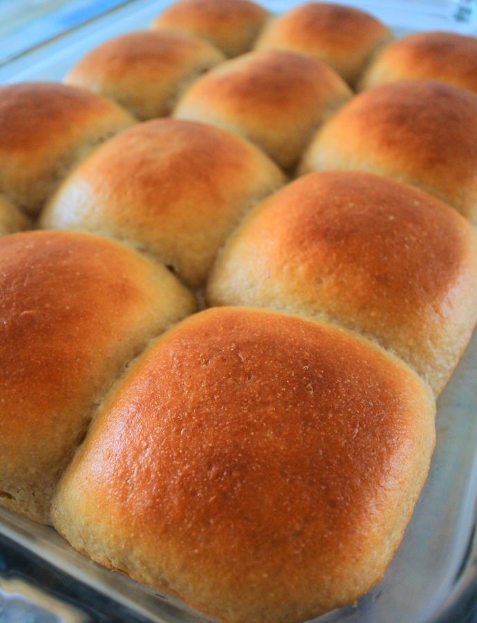 Amazing 1-Hour Dinner Rolls (100% Whole Wheat)