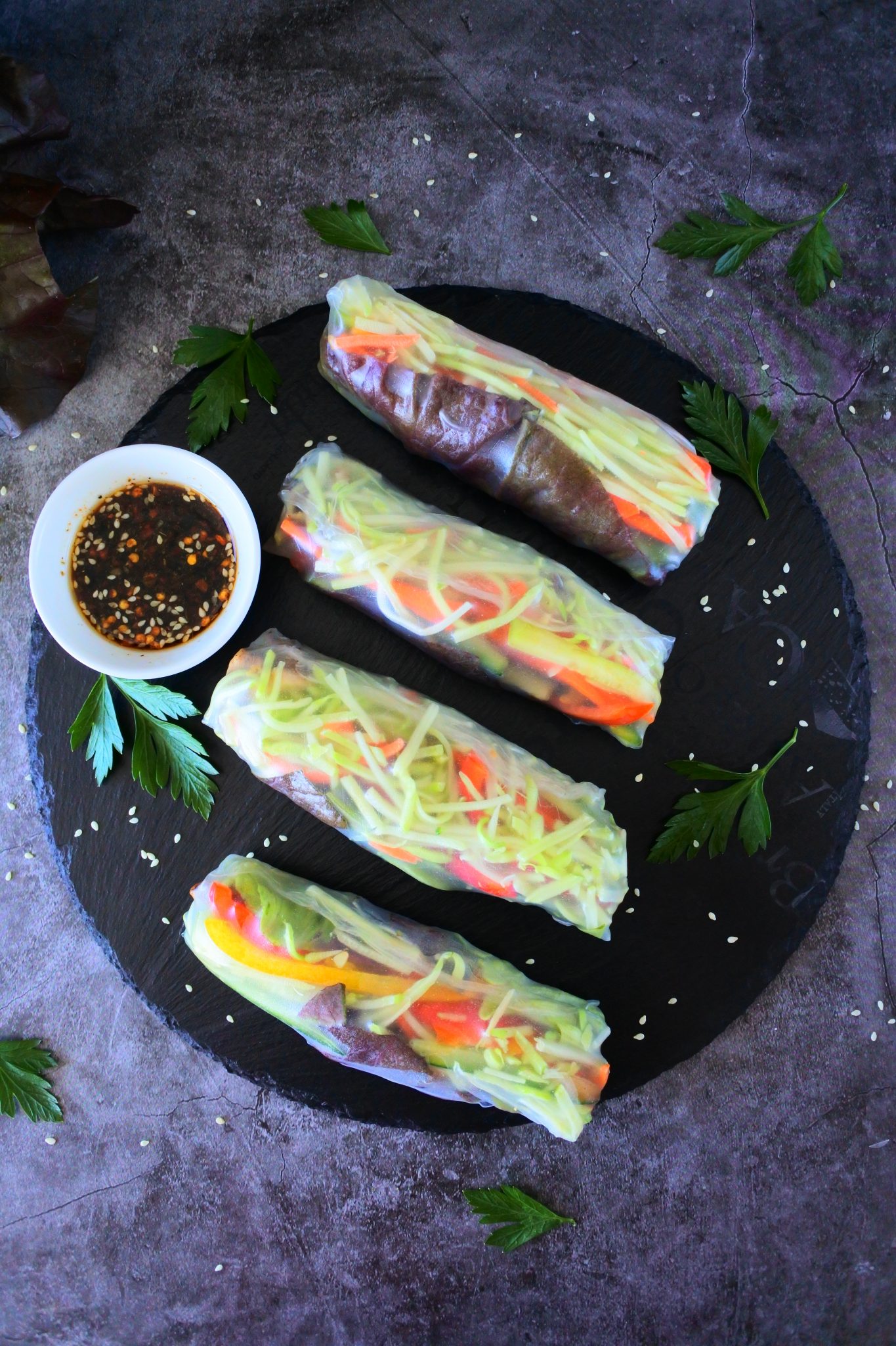 Healthy and Fresh Summer Rolls Kitrusy