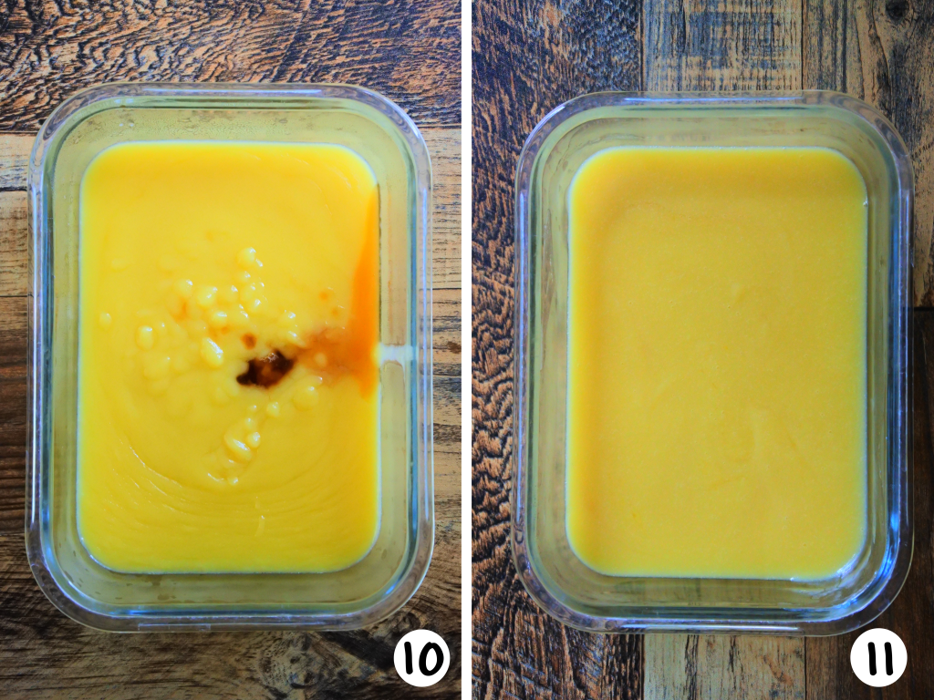 An image showing steps 10-11 of making lemon curd