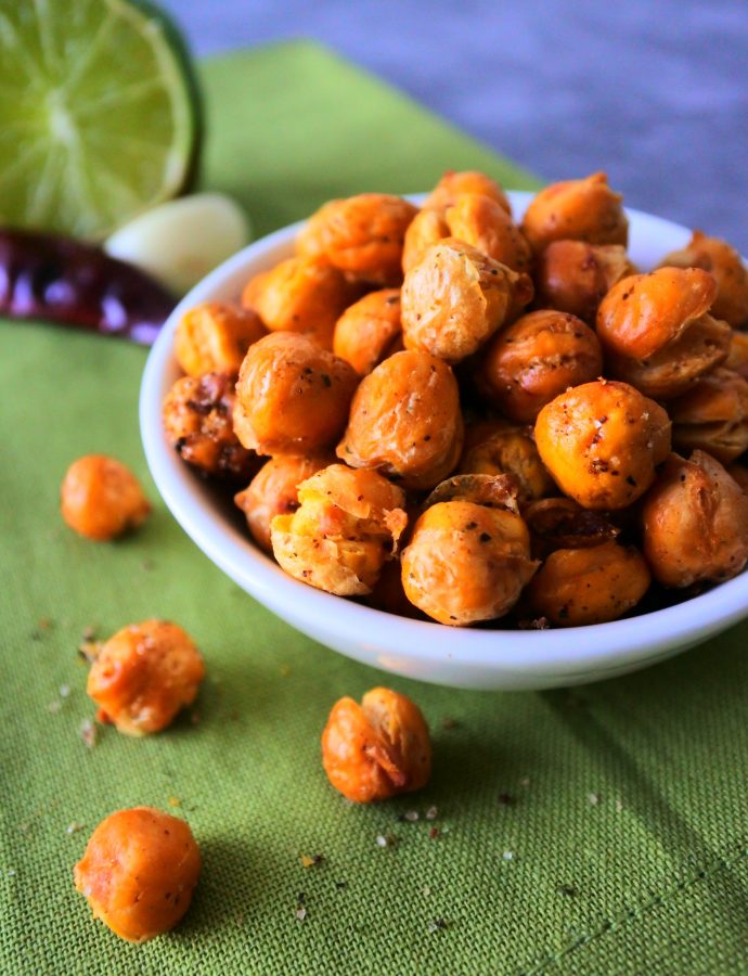 Crunchy Oven Roasted Chickpeas (Channa)