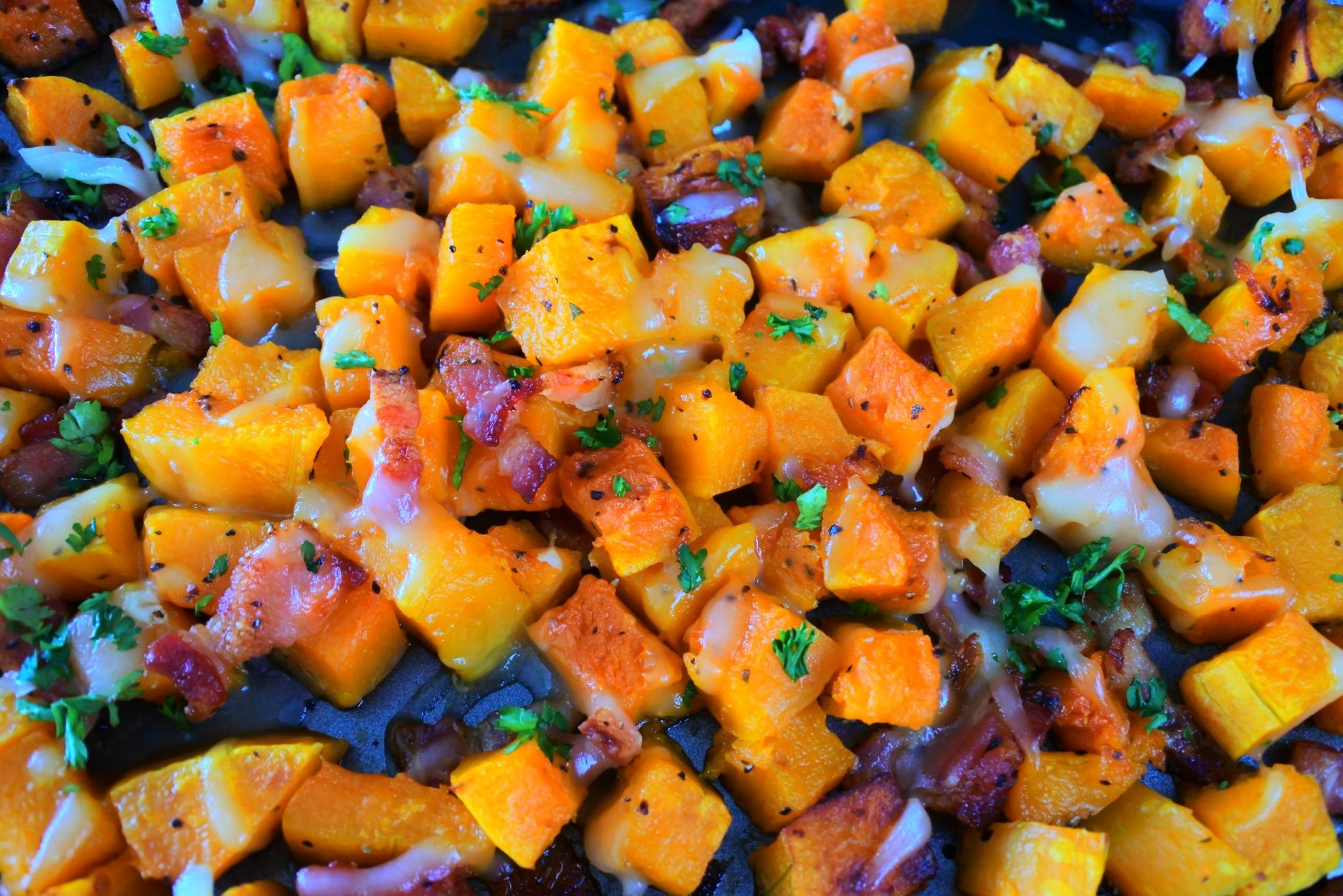 Cheesy Bacon Butternut Squash Kitrusy