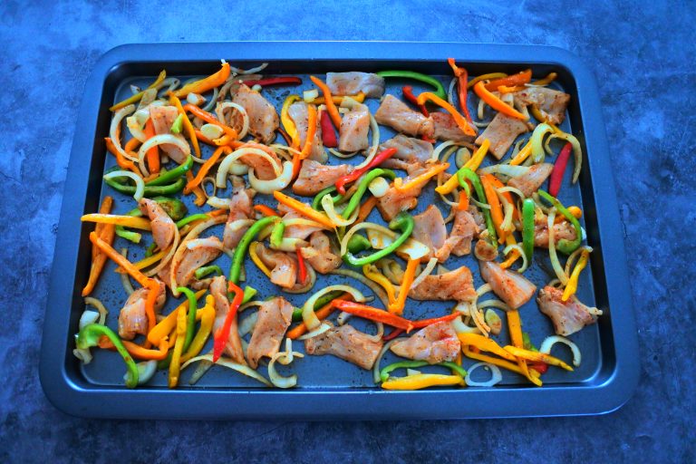 Chicken Fajitas (Easy Tray Bake/Sheet Pan) Kitrusy