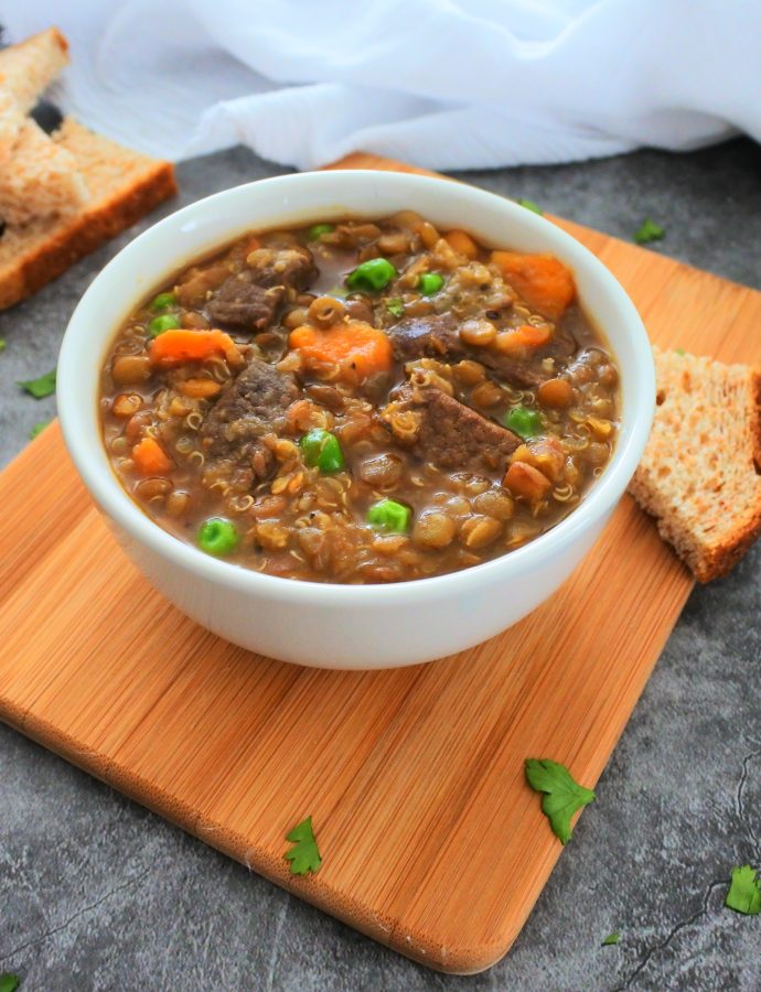 Lentil Quinoa Beef Stew