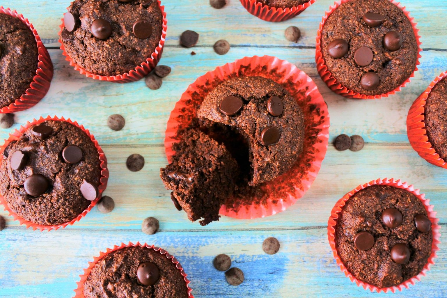 Insanely Moist GlutenFree Double Chocolate Chip Muffins Kitrusy